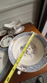 Lenox Ming Birds Oval Serving Platter " Gold Backstamp 7pcs - Image 5