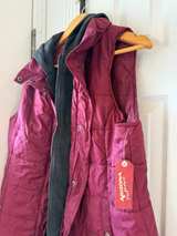 Arizona Jean Company Burgundy Hooded Puffer Vest X-Large - Image 5