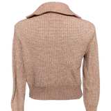 Jessica Simpson Sweater Women’s Size M Quarter Zip Ribbed Mock Neck - Image 6
