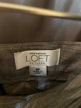 LOFT Women's Gray Pinstripe Pantsuit - Image 5