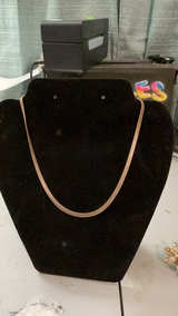 Napier Gold Tone Herringbone Necklace - Image 2