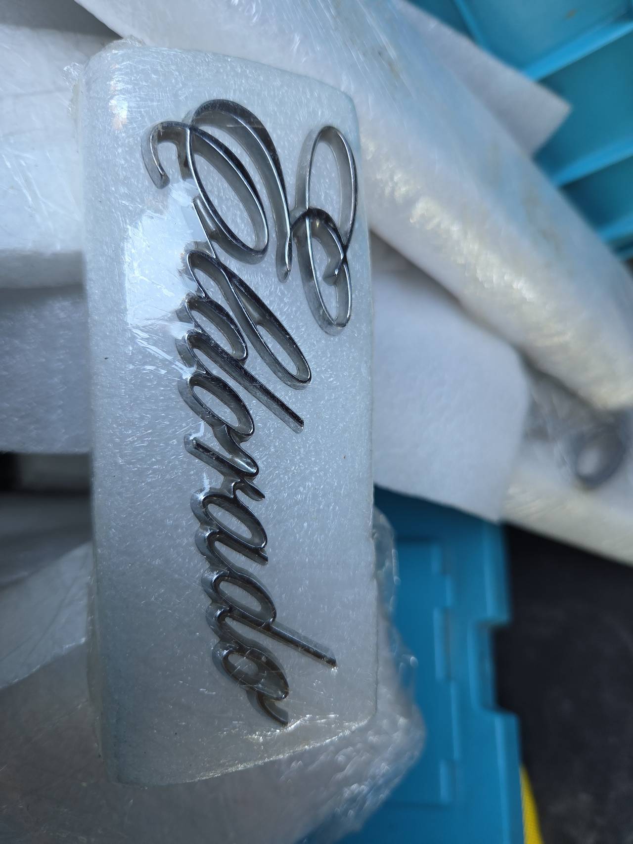 Cadillac Eldorado Chrome Script Emblem Badge