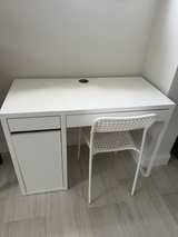 IKEA MICKE Desk White Computer Desk With Chair Office Student Home - Image 8