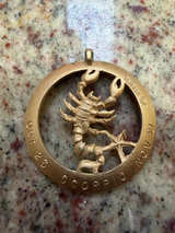 Trifari Vintage Scorpio Zodiac Pendant - Image 1