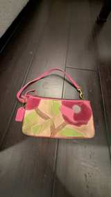 Coach Poppies for Peace Suede Wristlet Pink - Image 1