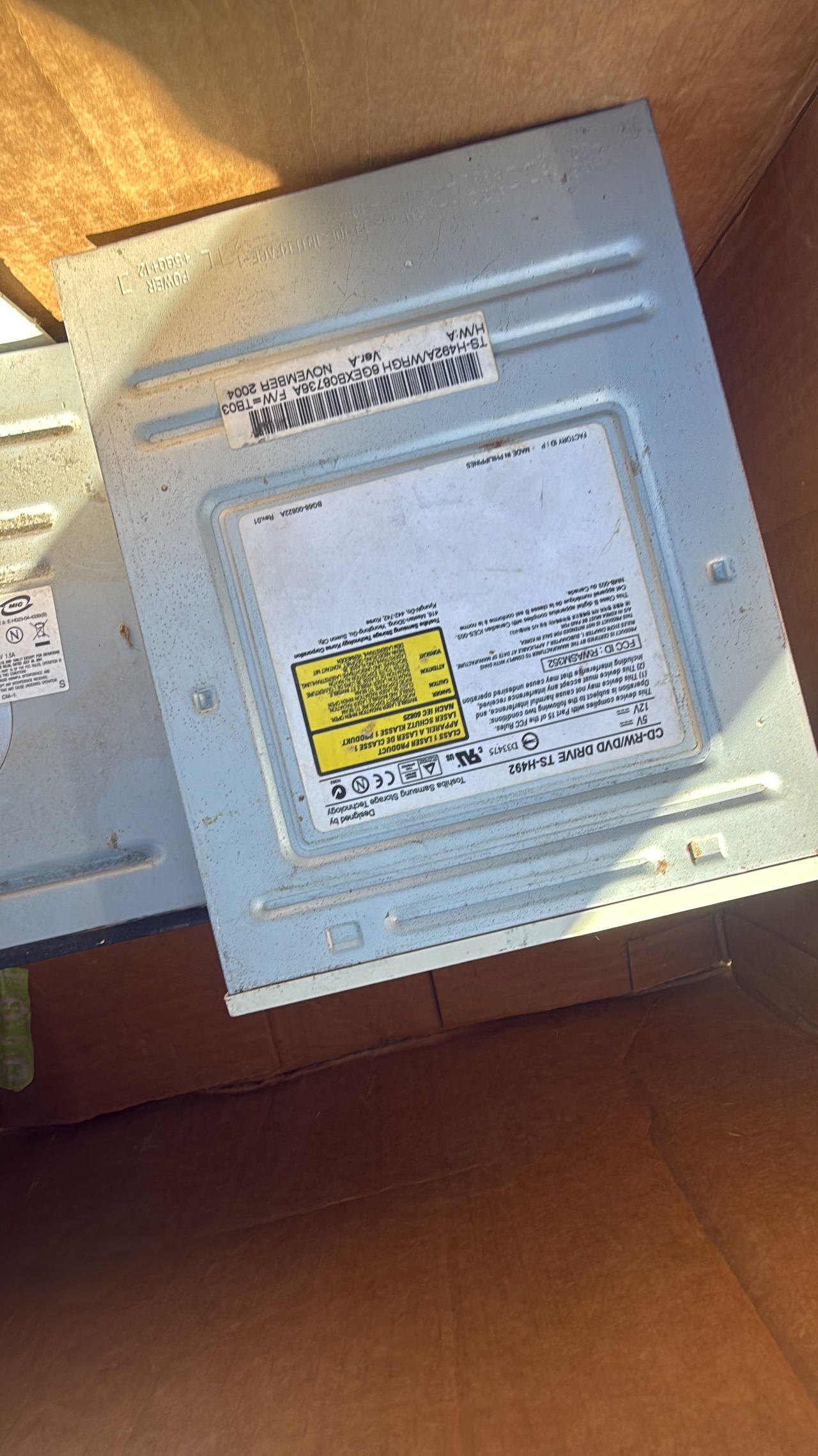Toshiba Samsung TS-H492 CD-RW/DVD Drive