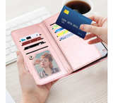 Samsung Galaxy S22 Case, Galaxy S22 Case Wallet,Rose Gold Marble 9 Card Holder - Image 4