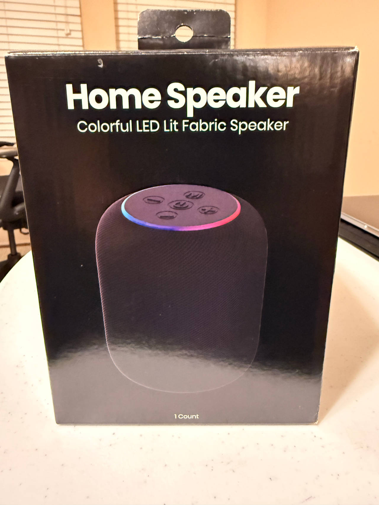 Home Speaker Colorful LED Lit Fabric Speaker