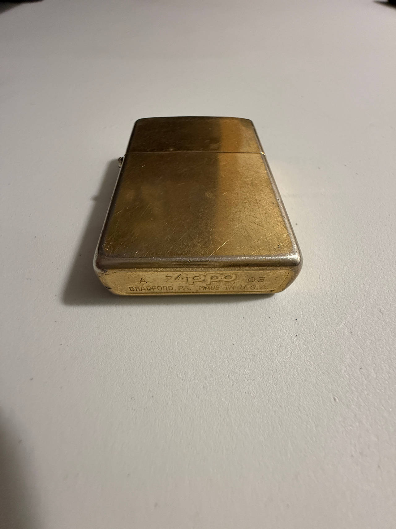 Zippo High Polish Brass Lighter (2003)