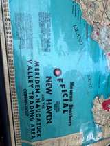 Vintage Hearne Brothers New Haven CT Trading Area Wall Map 50x68 Laminated - Image 5
