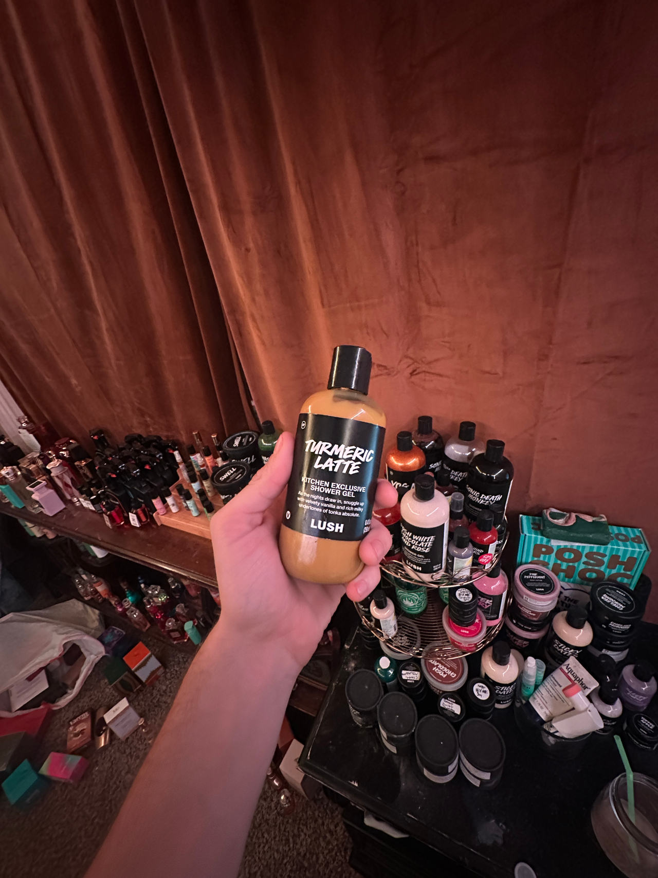 Lush kitchen exclusive Turmeric Latte Shower Gel