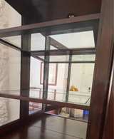 Traditional Dark Wood China Cabinet Hutch - Image 3