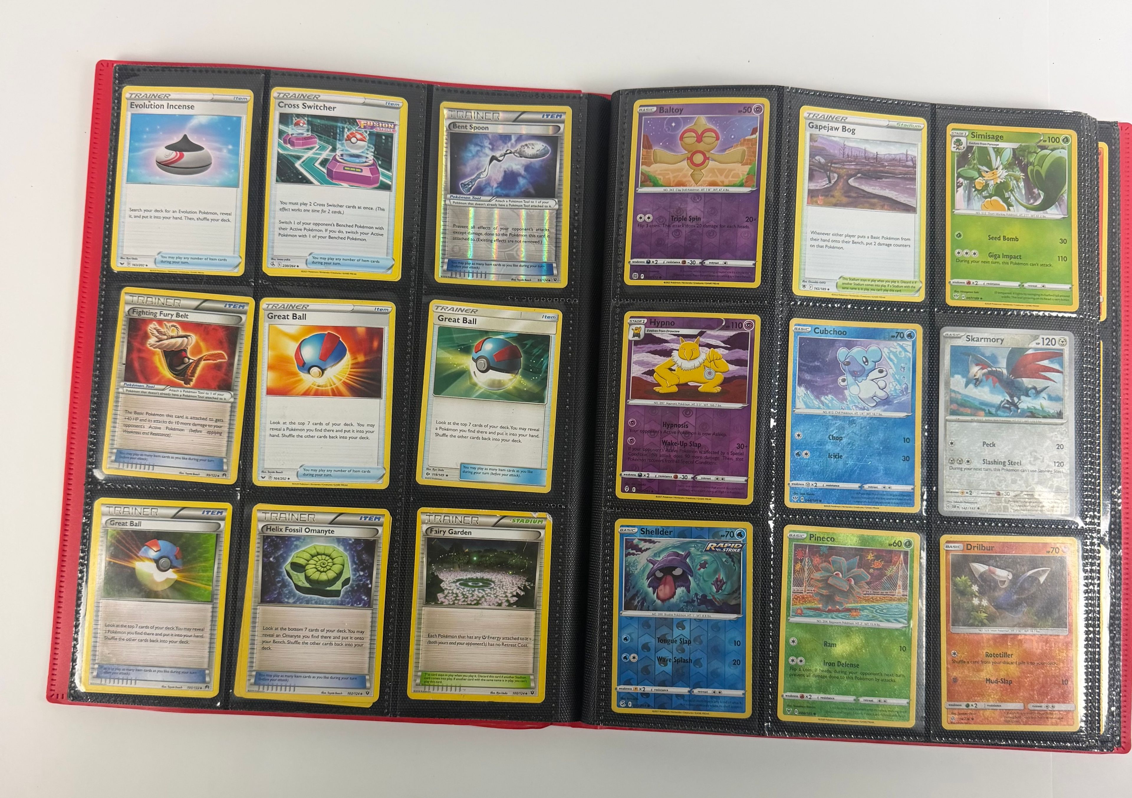 Pokemon 166 Card Collection Binder Pikachu Charizard Mewtwo - Image 2