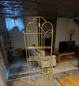 Vintage Brass Arched Rack Stand - Image 1