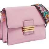 ETRO Pink Leather Fold-Over Shoulder Bag
  - Image 5