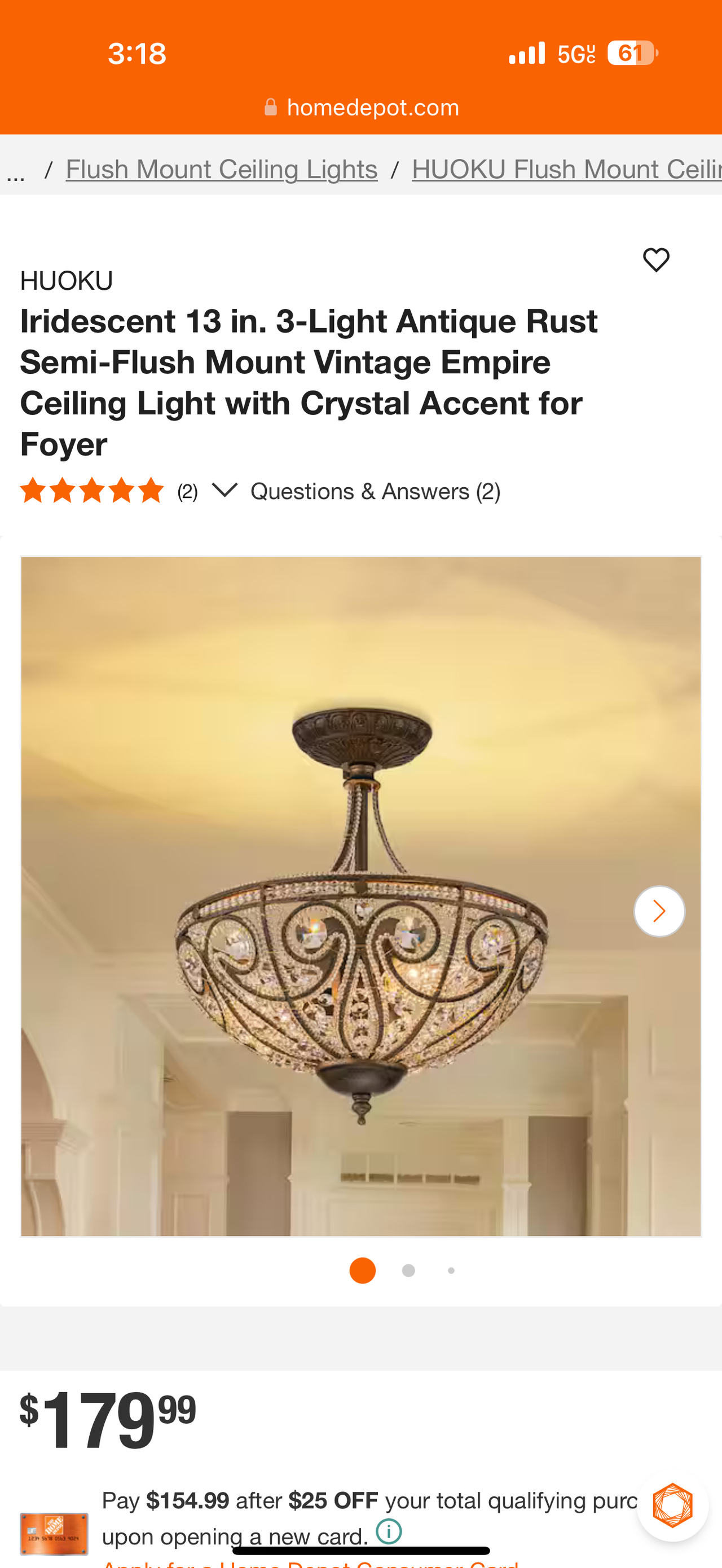 NEW Chandelier Vintage