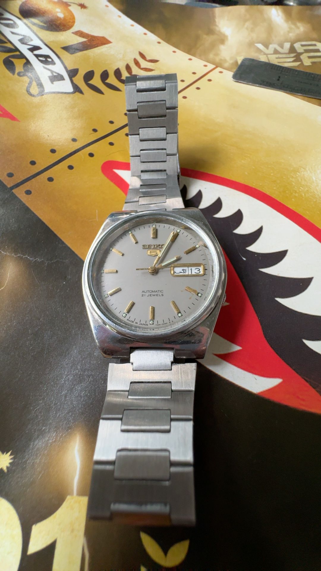 Seiko 5 Automatic 7009-3020 Gray Dial Vintage Men's Watch