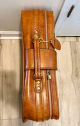 Vintage 1970s Mid-Century Faux Leather Suitcase - Image 4