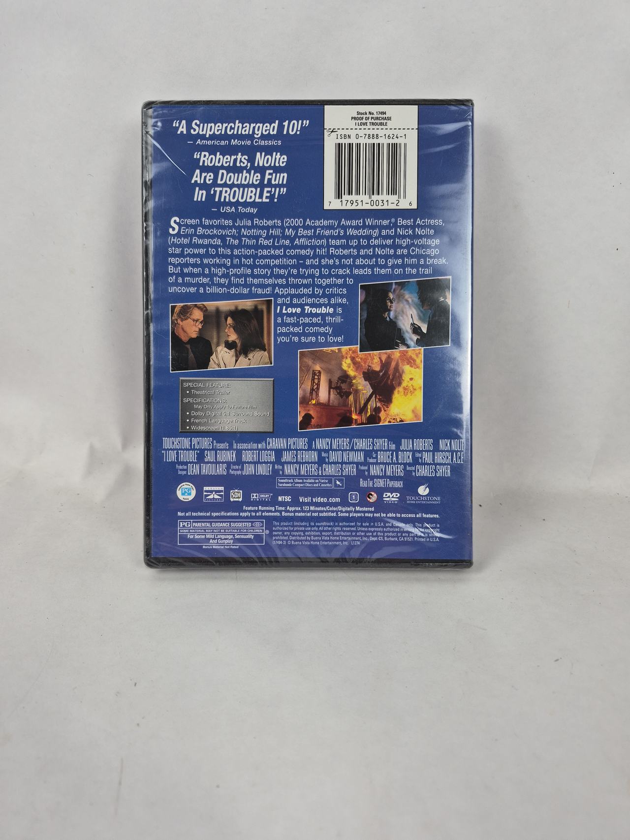 I Love Trouble DVD (Julia Roberts, Nick Nolte)