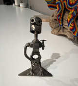 Handmade Recycled Metal Robot Figurine - Image 1