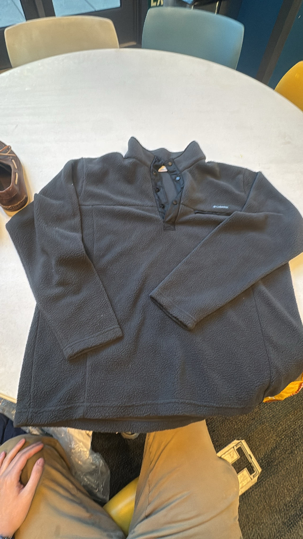Columbia hardy road half Snap Fleece Pullover XL black 