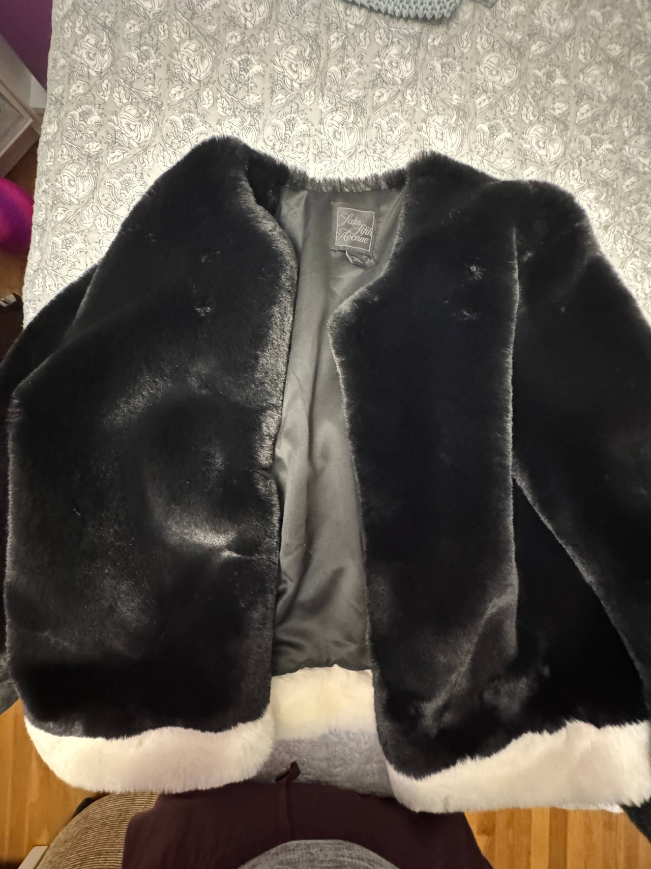 Saks Fifth Avenue Faux Fur Jacket