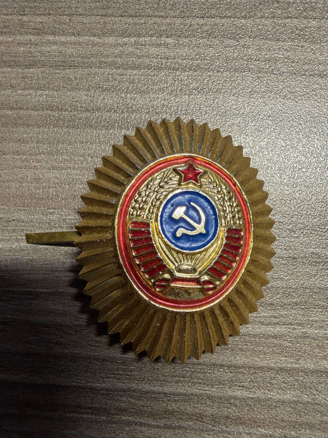 Soviet Army Officer Cockade Hat Badge