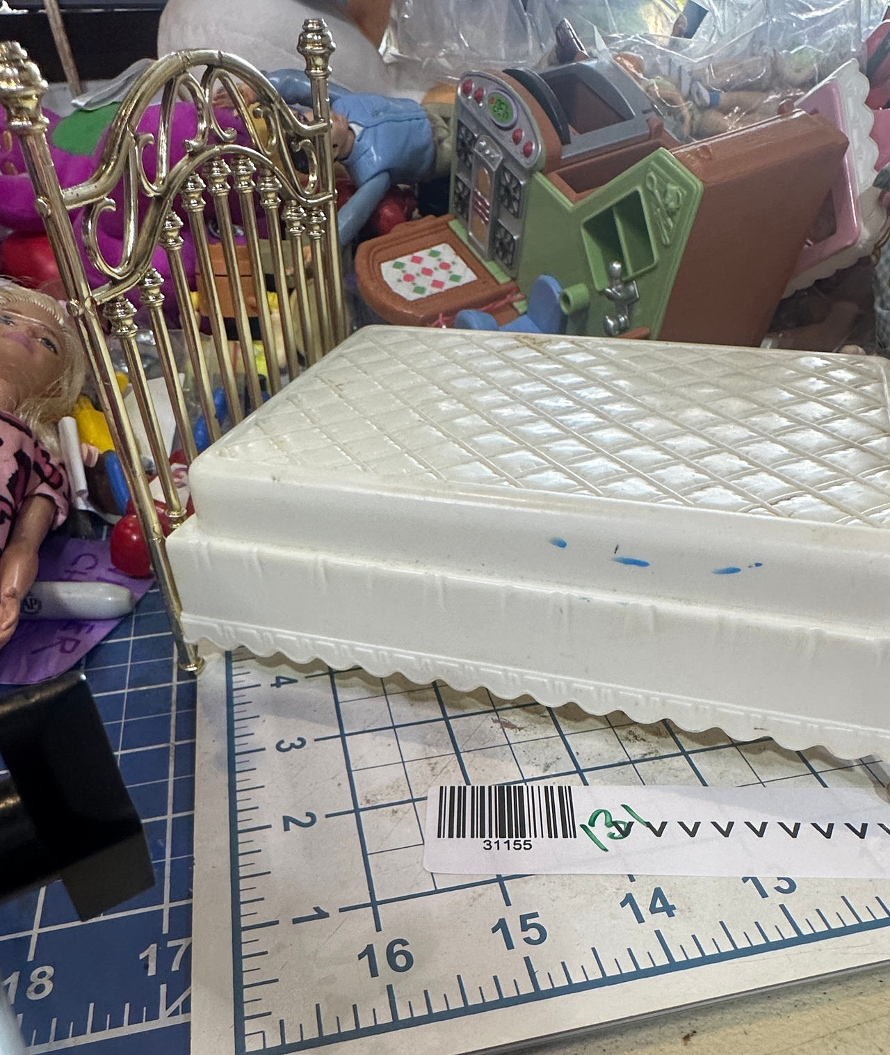 Barbie vintage Brass bed furniture
