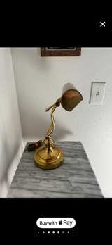 Vintage Brass Piano Desk Lamp - Image 2