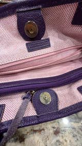 Dooney & Bourke Purple Tote Bag - Image 4