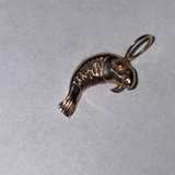 14k Yellow Gold Manatee Pendant Charm Natural Sea Shell Gold Rim Pendant - Image 5
