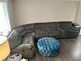 Pacifica Gray 130" Power Reclining 6 Piece Sectional with USB Port - Image 2