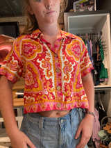 Women's Short Sleeve Button-Up Shirt - Image 1