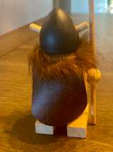 Vintage Scandinavian Wooden Viking Figurine - Image 4