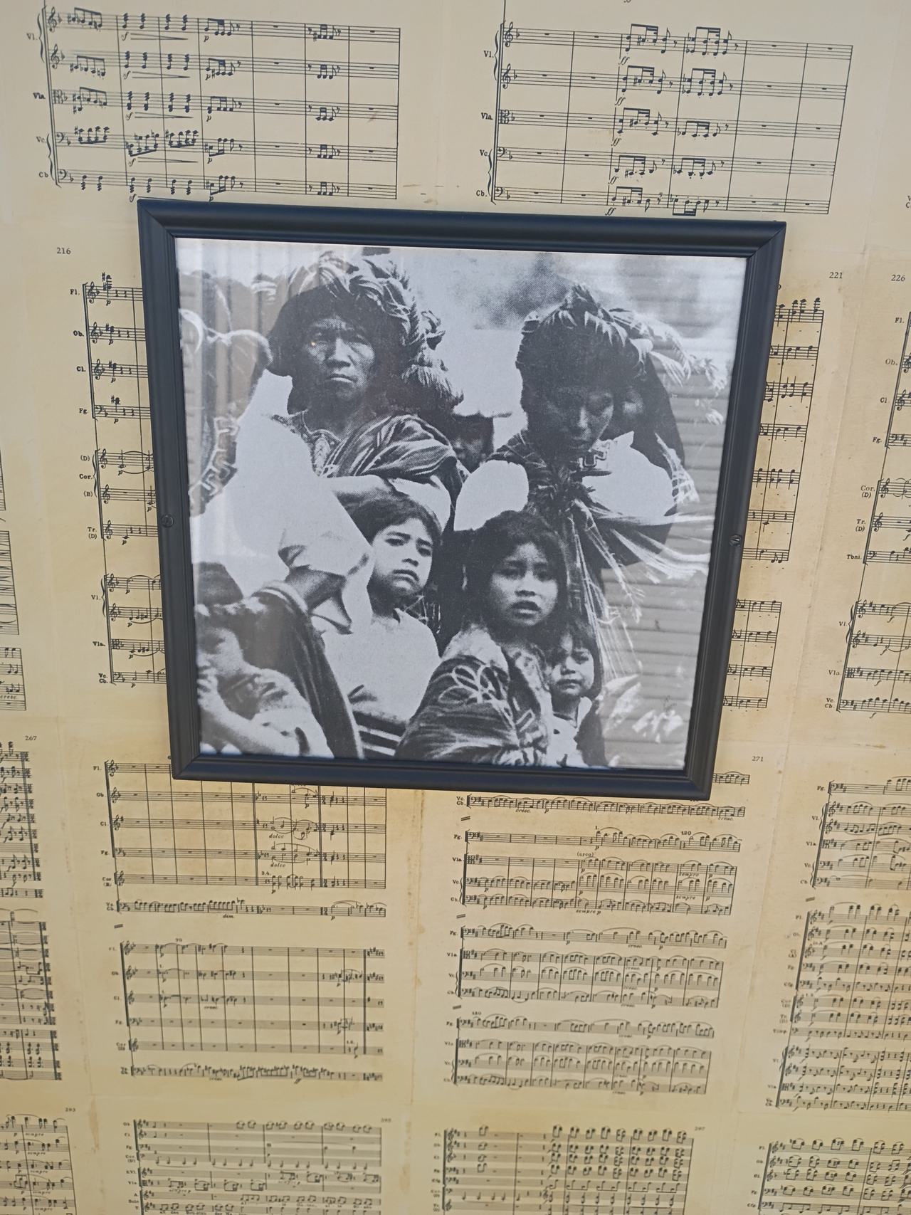 Large Sheet Music Score Poster