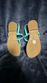 Charlie Paige Teal/Green Strappy Thong Sandals - Image 4