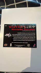 Upper Deck Warriors of Ice #W1 Alexander Ovechkin Card - Image 2