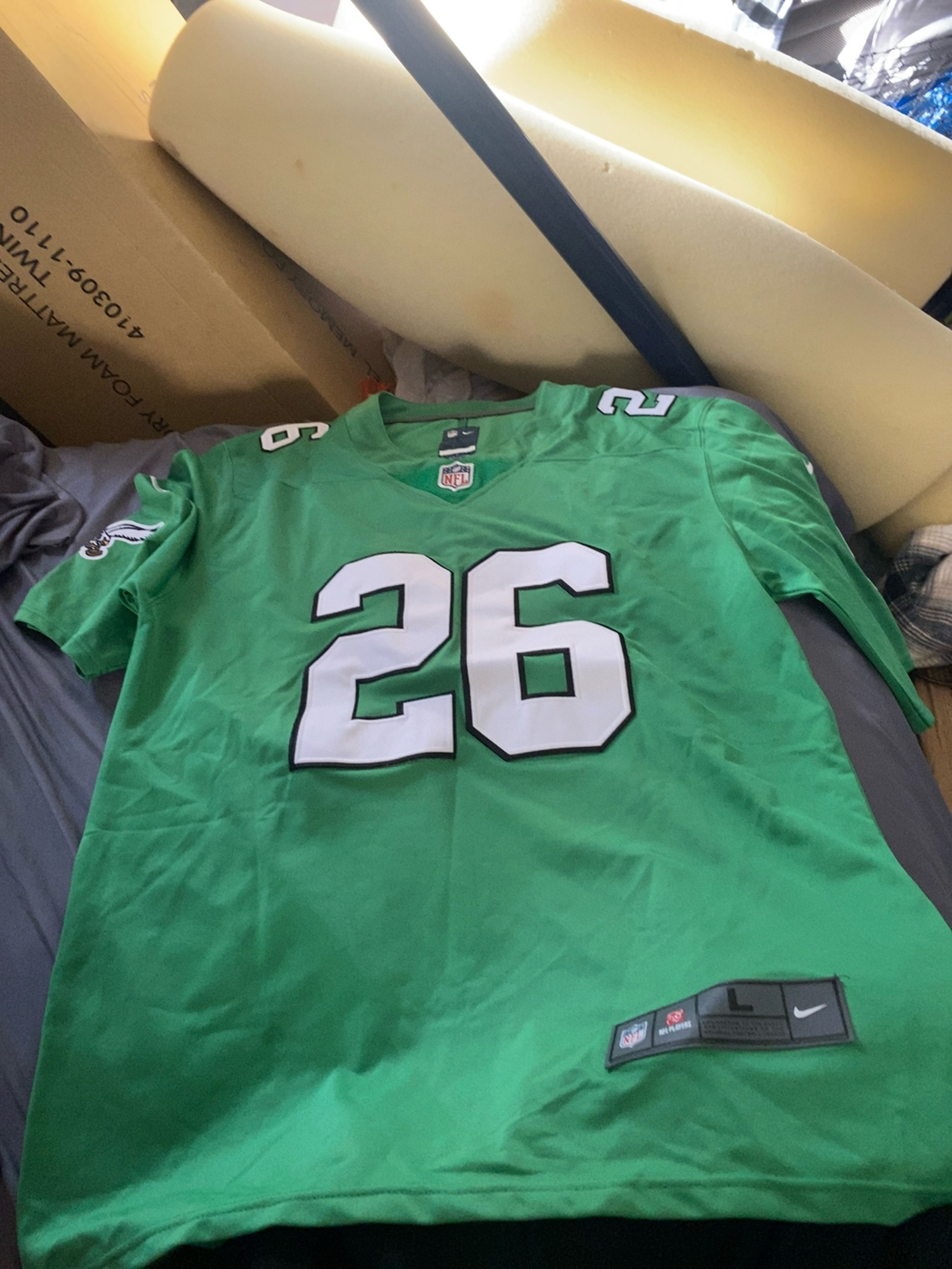 Nike Saquon Barkley Philadelphia Eagles Kelly Green Jersey