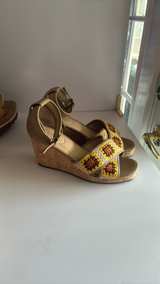 Cupcake Couture Sunflower Crochet Wedge Sandals - Image 6