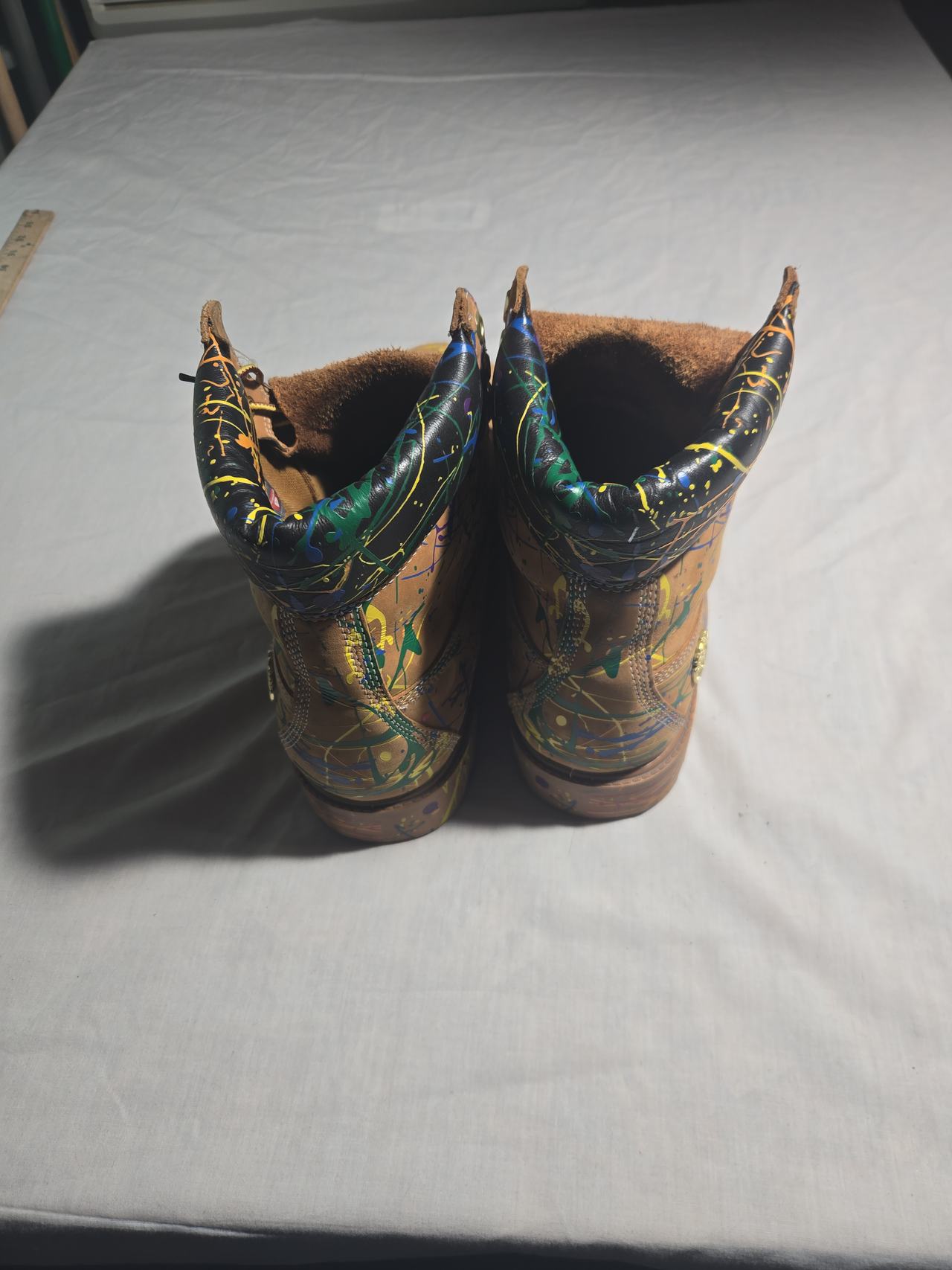 Rare Timberland Premium Paint Splatter Boots Mens Size 13 Never worn