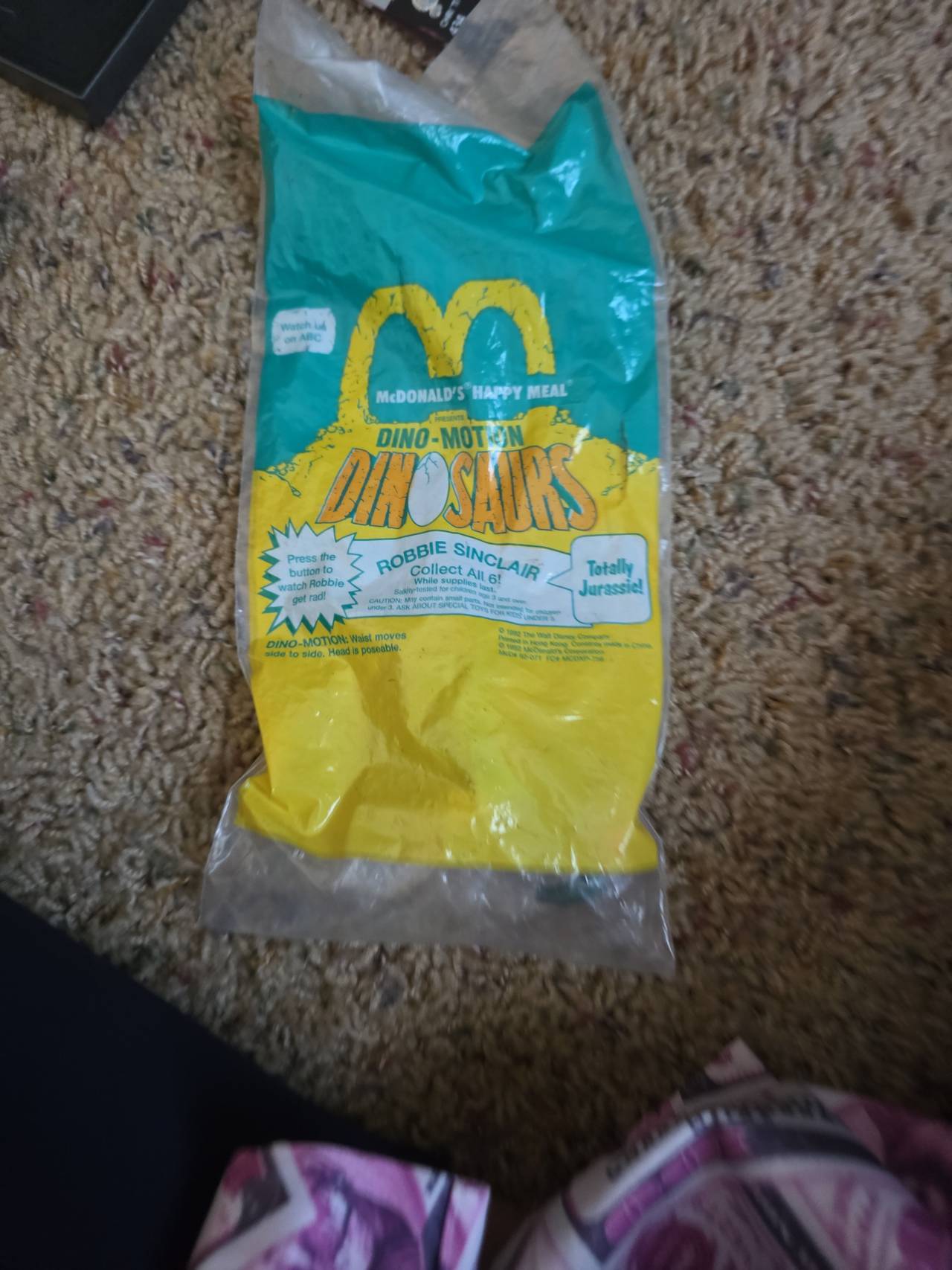 McDonald's Dinosaurs Robbie Sinclair Happy Meal Toy