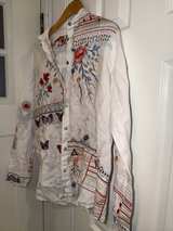 Johnny Was Aravis Paneled Oversized Shirt Medium - Image 2