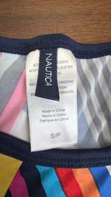 Nautica Women's Long Sleeve Rash Guard Swim Shirt Print - Image 3