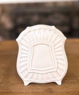 Lenox Vintage Porcelain Scalloped Desk Clock - Image 3