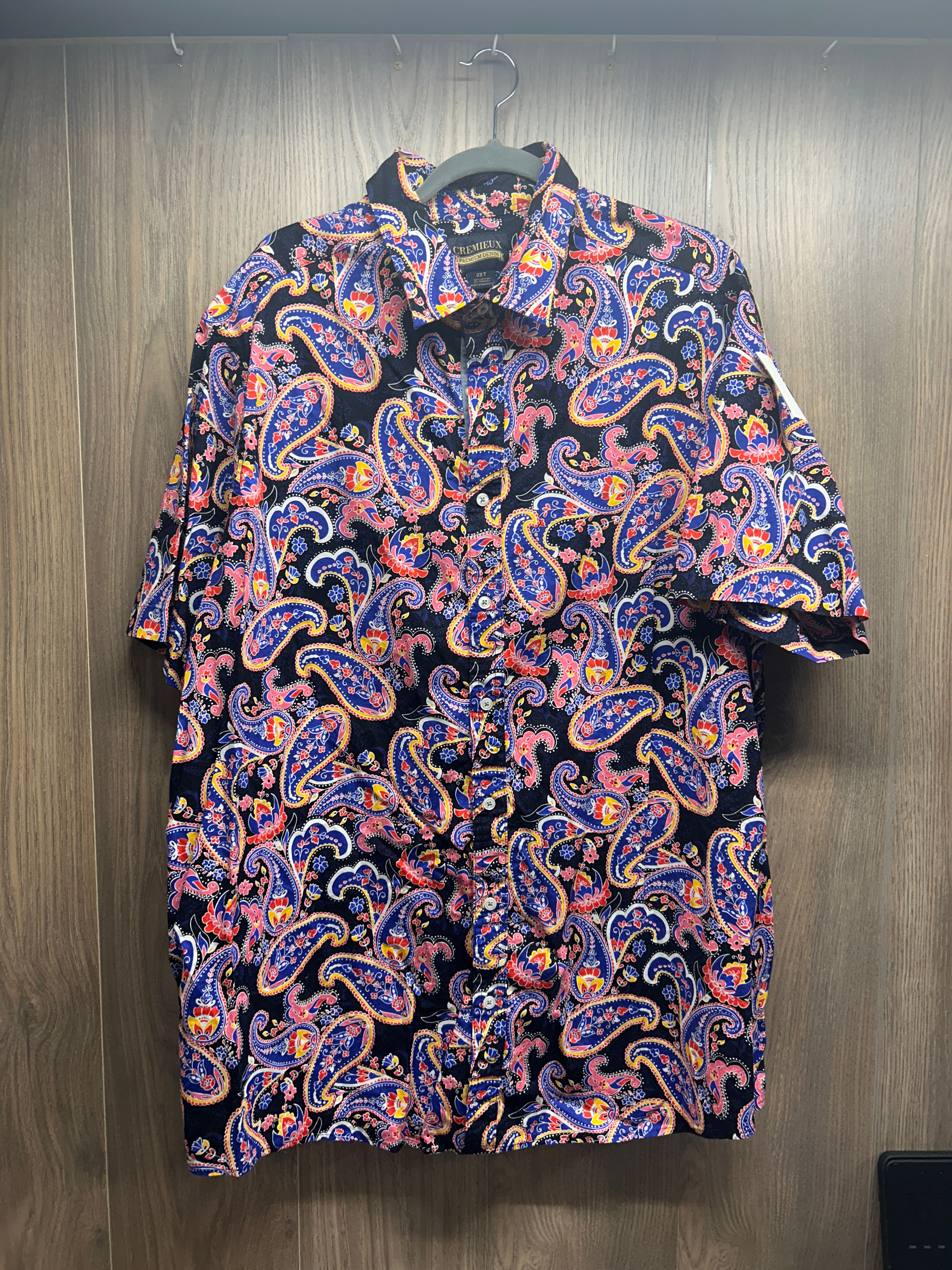 Cremieux Paisley Short Sleeve Button-Down Shirt