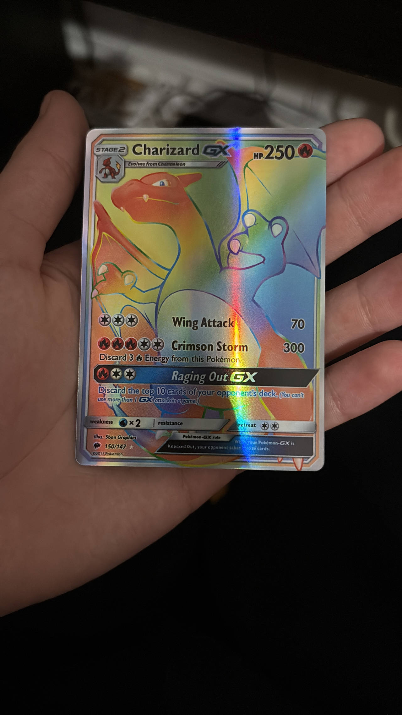 Charizard GX Rainbow Rare