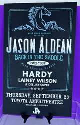 Jason Aldean Back in the Saddle 2021 Tour Poster Wheatland, CA - Image 1