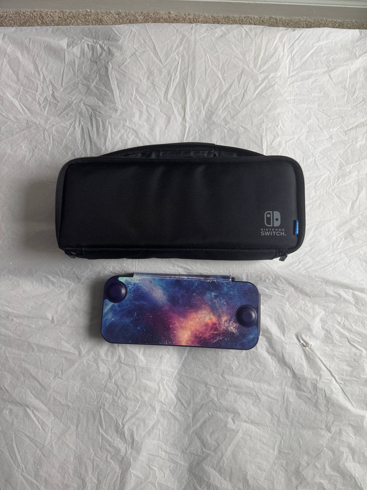 Nintendo Switch Protection with Galaxy Skin and Carrying Case