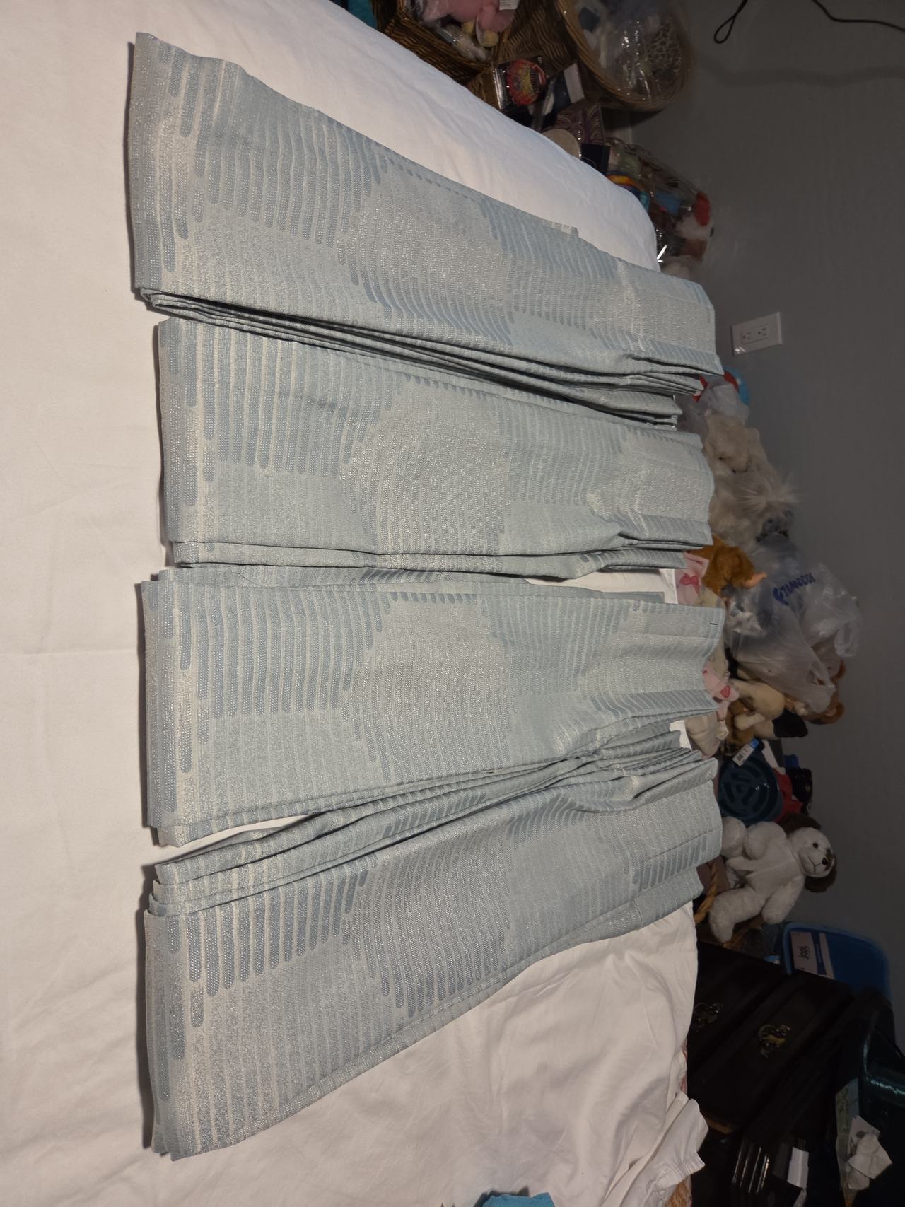 Pinch Pleat Geometric Pattern Curtains