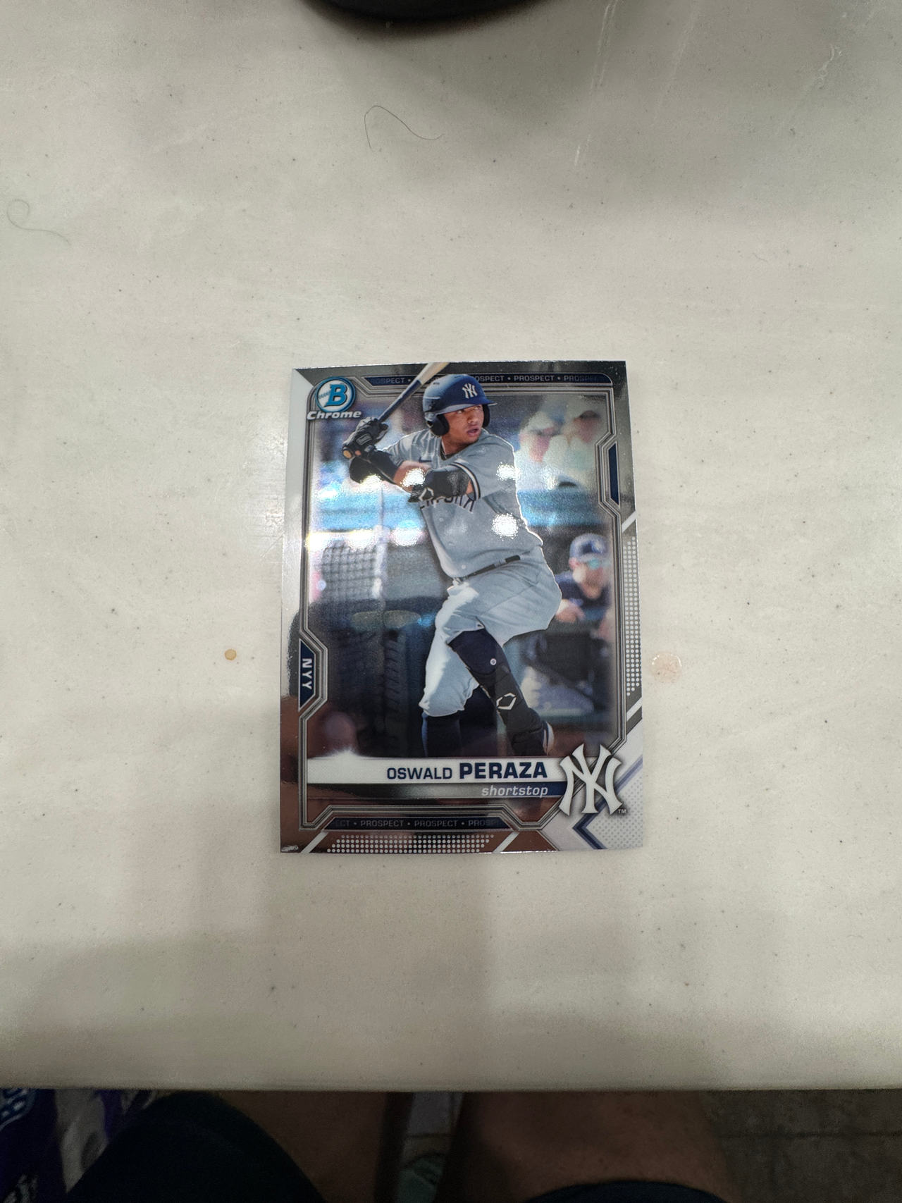 Oswald Peraza Baseball Card